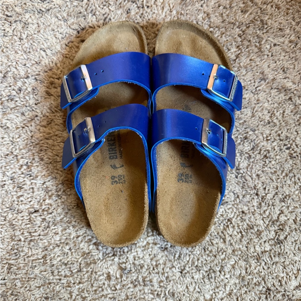 Birkenstock Royal Blue Double-Strap Sandals